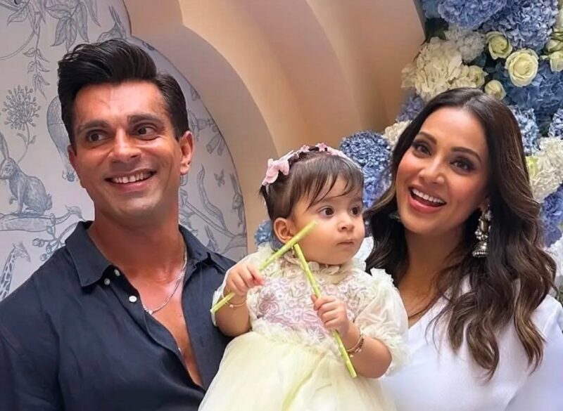 Bipasha Basu with her daughter