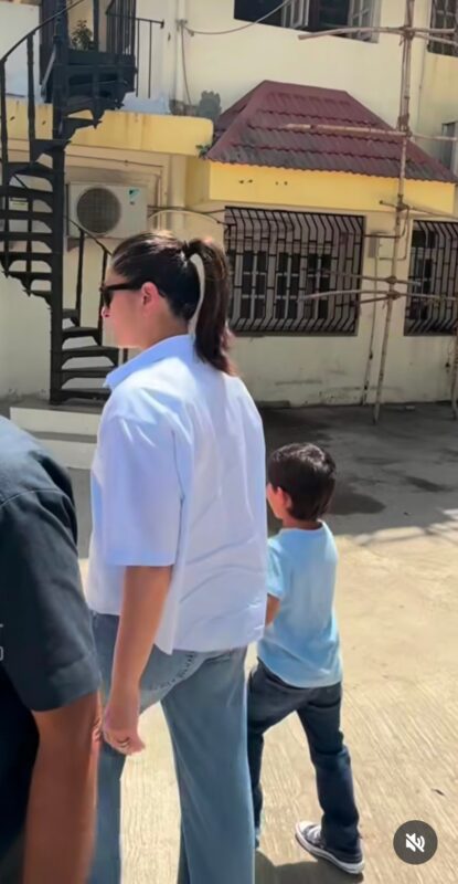 Kareena Kapoor, Saif Ali Khan with Taimur and Jeh