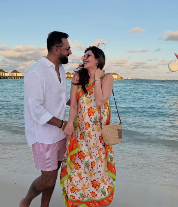 Karishma Tanna with husband