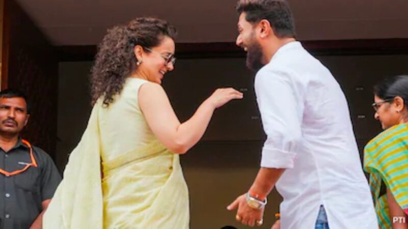 Kangana Ranaut and Chirag Paswan