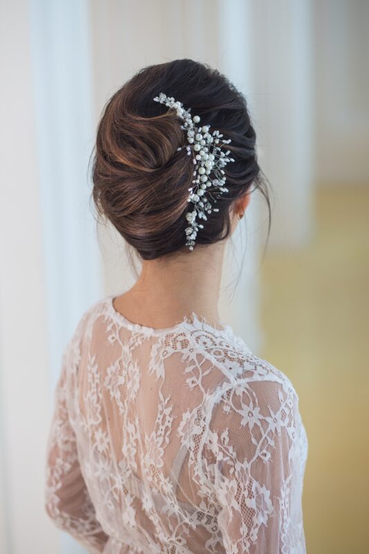 Trendy Bollywood Style Bridal Bun
