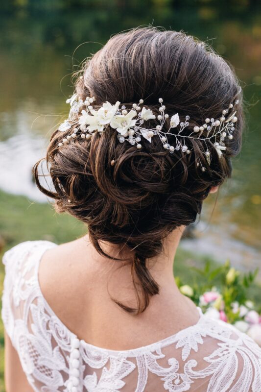 Trendy Bollywood Style Bridal Bun