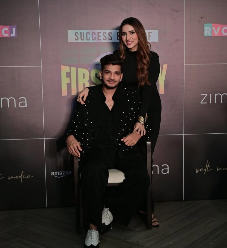 Munawar Faruqui with His Wife