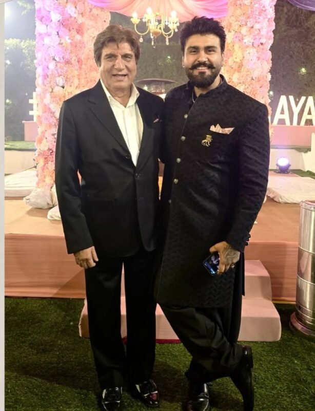 Raj Babbar and Arya Babbar