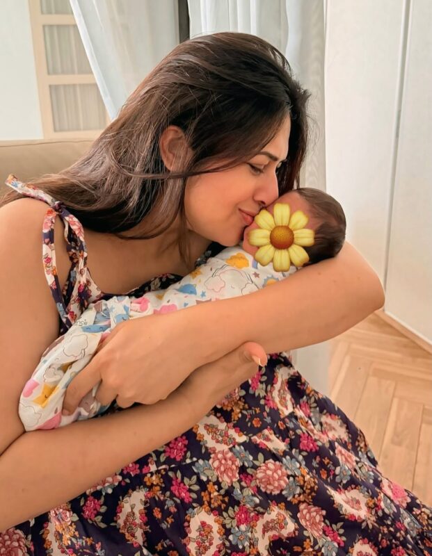 Divyanka Tripathi with her twin baby