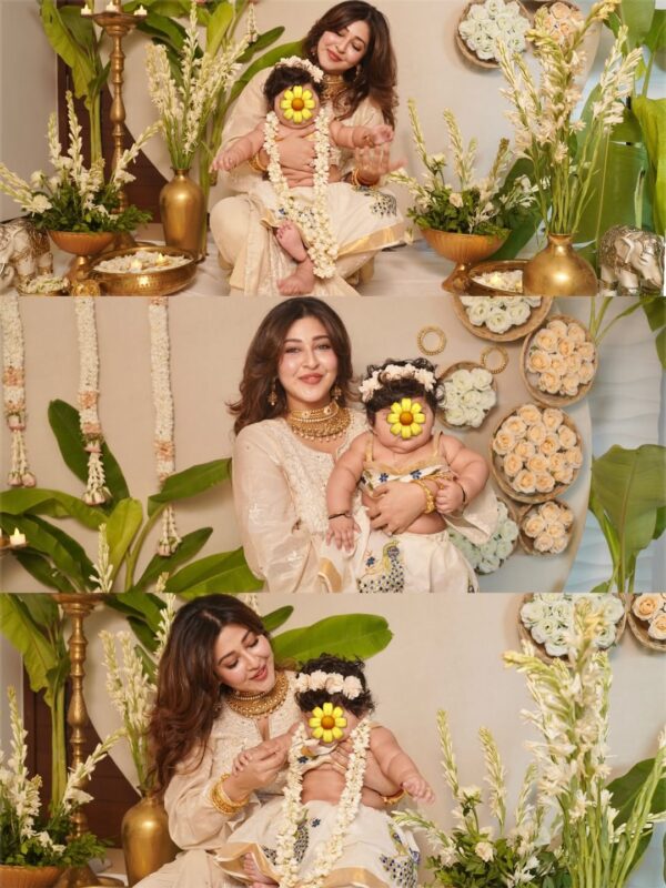 Sonarika Bhadoria and Annaprashan Pooja