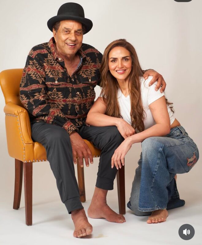 Esha Deol and Dharmendra