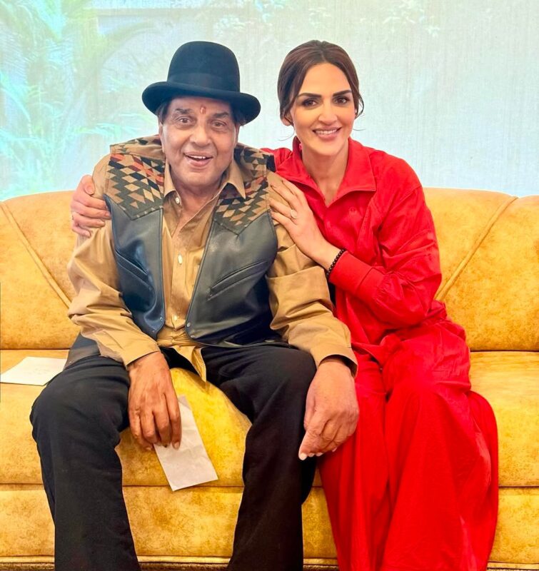 Esha Deol and Dharmendra