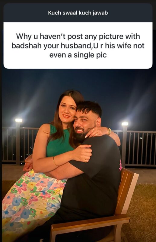 Isha Rikhi With Sigher Rapper Badshah