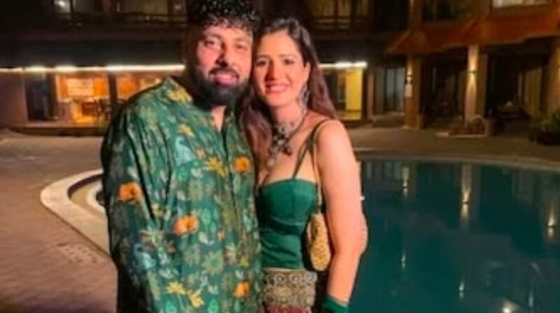 Isha Rikhi With Sigher Rapper Badshah