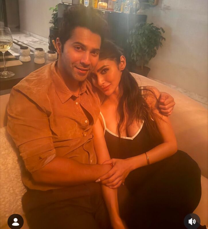 Mouni Roy and Varun Dhawan
