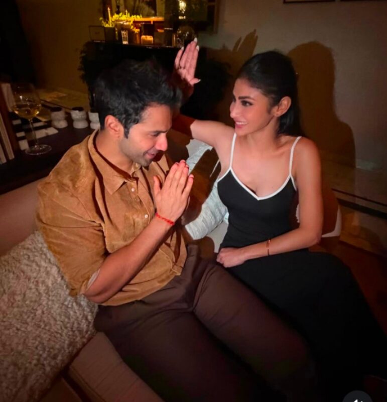 Mouni Roy and Varun Dhawan