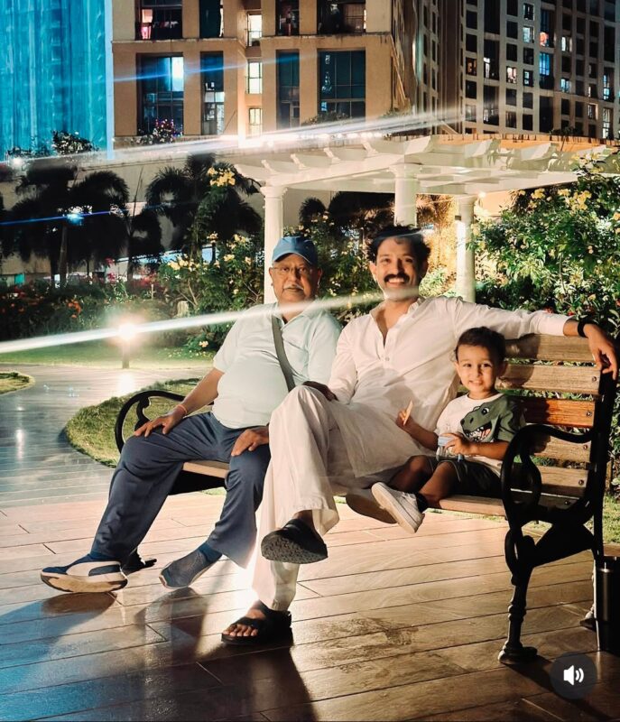 Vikrant Massey with His Son Vardaan