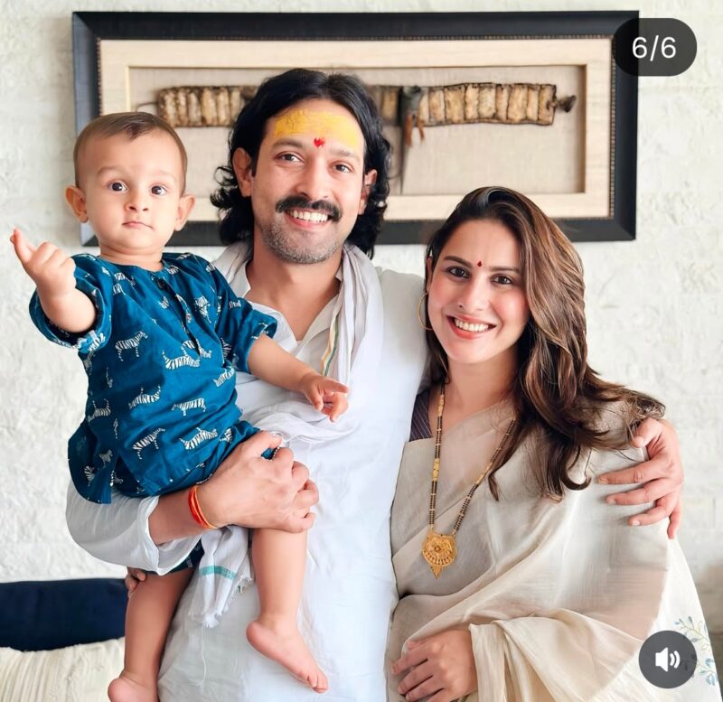 Vikrant Massey with His Son Vardaan