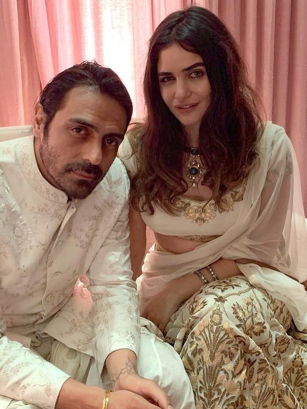 Arjun Rampal and Gabriella Demetriades