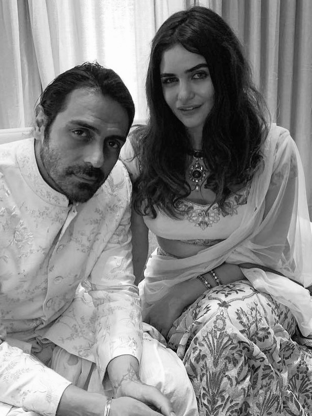 Arjun Rampal and Gabriella Demetriades