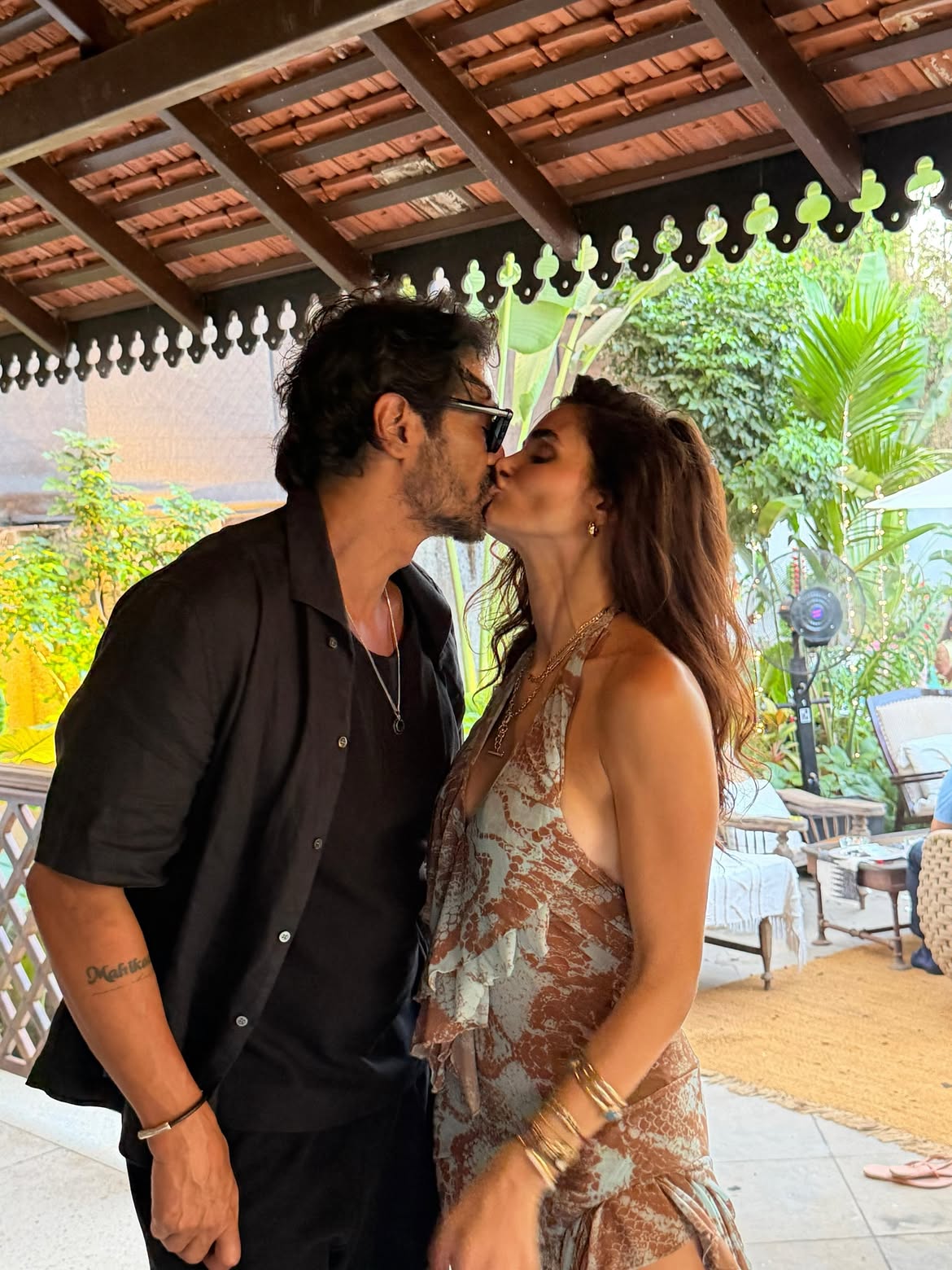 Arjun Rampal and Gabriella Demetriades