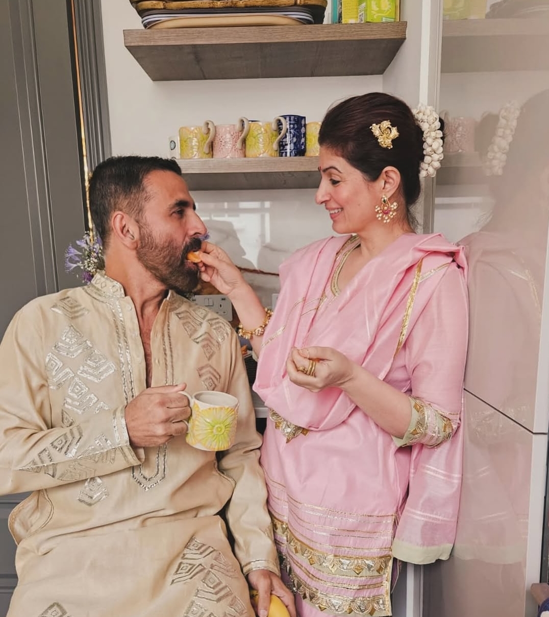 Akshay Kumar and Twinkle Khanna'