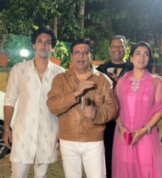 Govinda with Yashvardhan and Tina Ahuja